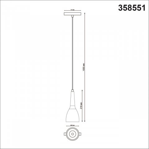 Трековый светодиодный светильник Novotech Shino Flum 358551