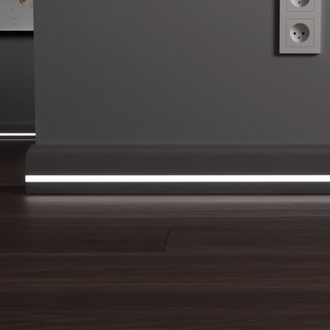 Плинтус МДФ (грунт) LED профиль №3