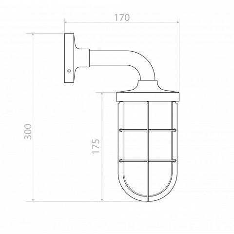 Уличный настенный светильник Covali WL-59854
