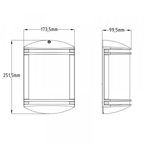 Уличный настенный светильник Horoz Орхидея 400-000-124 HRZ11100068
