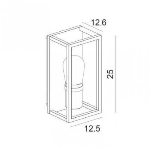 Уличный настенный светильник Lucide Carlyn 27200/01/31