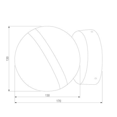 Уличный настенный светодиодный cветильник Elektrostandard Globo 35132/U черный a060760