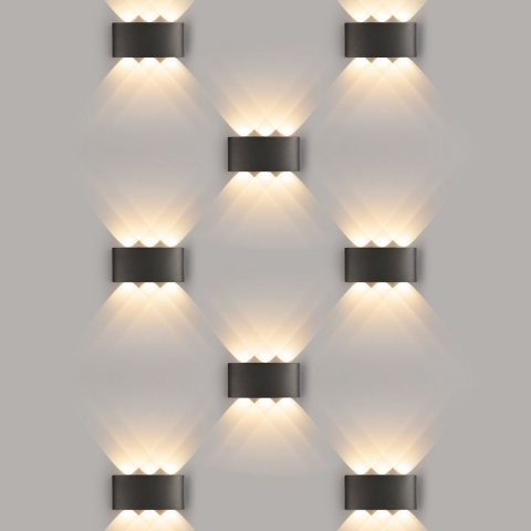 Уличный настенный светодиодный светильник Elektrostandard 1551 Techno Led черный a049671