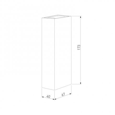 Уличный настенный светодиодный светильник Elektrostandard Blaze 35136/W белый a057049