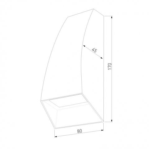 Уличный настенный светодиодный светильник Elektrostandard Forw 1016 Techno серый a057010