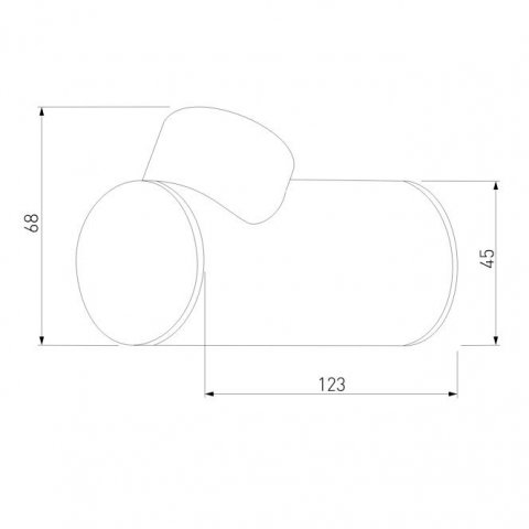 Уличный настенный светодиодный светильник Elektrostandard Ray 35134/W черный a056370