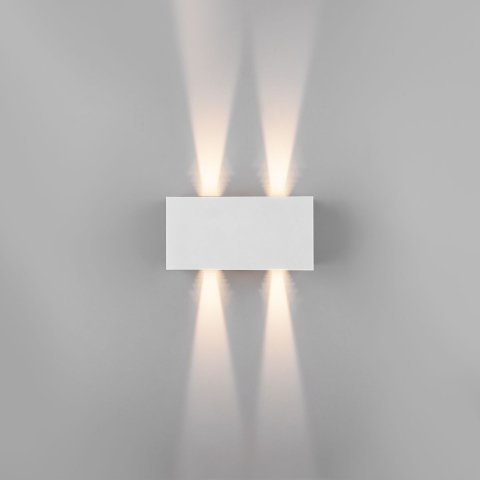 Уличный настенный светодиодный светильник Elektrostandard Winner 35137/W белый a057133