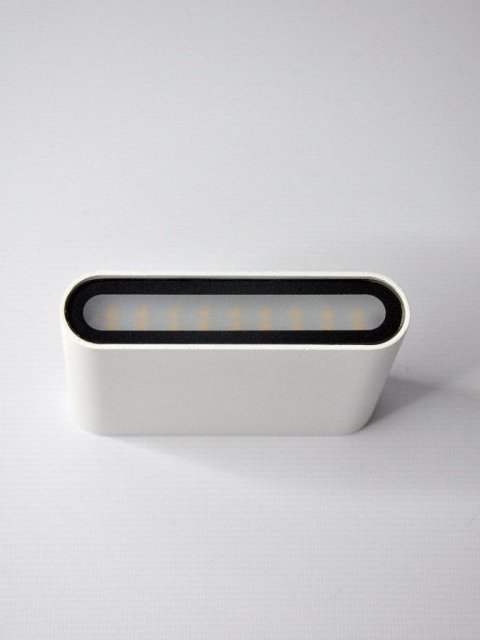 Уличный настенный светодиодный светильник Elvan BR-007T-6W-WW-Wh