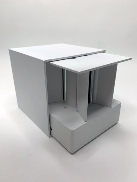 Уличный настенный светодиодный светильник Elvan BR-310-6W-WW-Wh