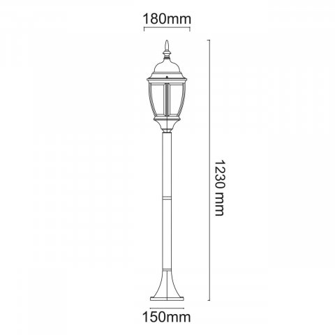 Уличный светильник De Markt Фабур 804041001
