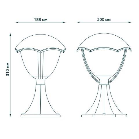 Уличный светильник Gauss Aura GD029