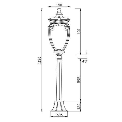 Уличный светильник Maytoni Fleur O414FL-01BZ1