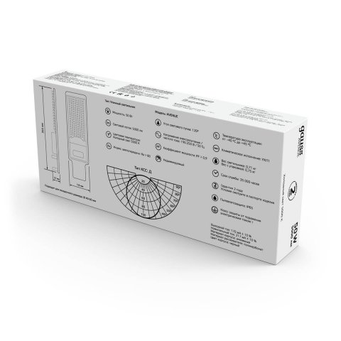 Уличный светодиодный консольный светильник Gauss Avenue 629536350