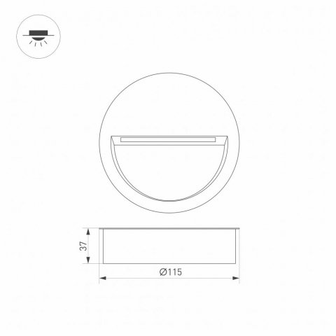 Уличный светодиодный светильник Arlight LTD-Trail-R115-4W Warm3000 029962