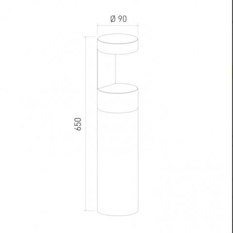 Уличный светодиодный светильник Elektrostandard Nimbus 35126/F серый a055642