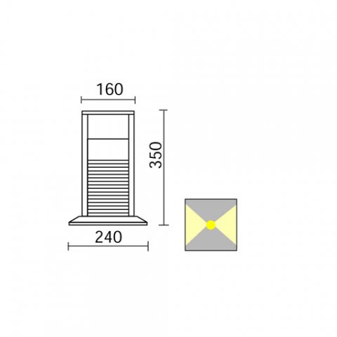 Уличный светодиодный светильник Side Park E5650/LBL
