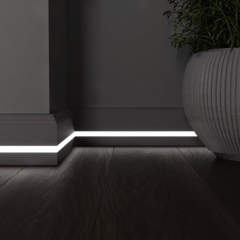 Плинтус МДФ (грунт) LED профиль №3