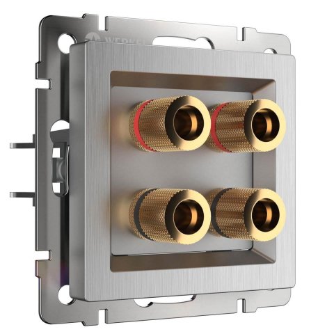 Акустическая розетка Werkel cеребряный рифленый W1185009 4690389159916