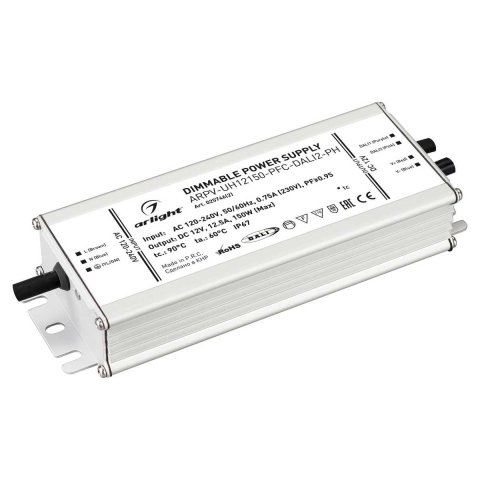 Блок питания Arlight ARPV-UH12150-PFC-Dali2-PH 12V 150W IP67 12,5A 025746(2)