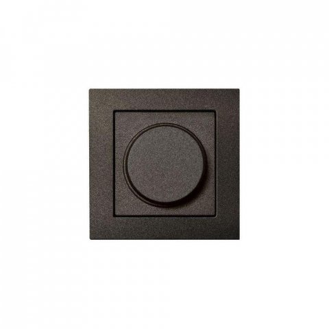 Диммер поворотно-нажимной Liregus Epsilon антрацит 28-111