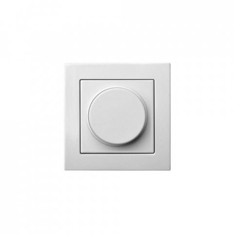 Диммер поворотно-нажимной Liregus Epsilon белый 28-013