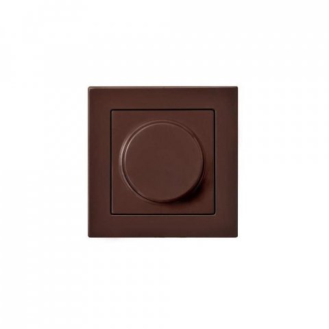Диммер поворотно-нажимной Liregus Epsilon коричневый 28-1413