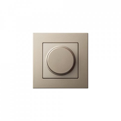 Диммер поворотно-нажимной Liregus Epsilon шампань 28-3081