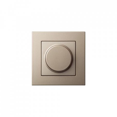 Диммер поворотно-нажимной Liregus Epsilon шампань 28-3082