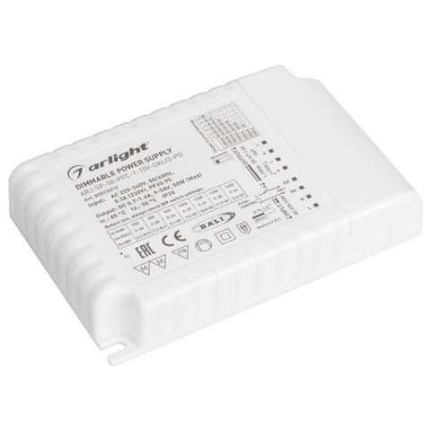 Драйвер Arlight ARJ-SP-50-PFC-1-10V-Dal2-PD 50W IP20 0,7-1,4A 025124(1)