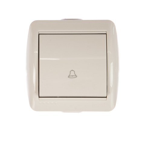 Кнопка звонка Lezard Nata белый 710-0200-103