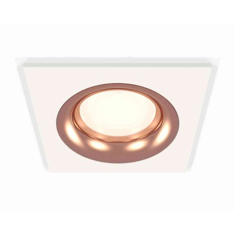 Комплект встраиваемого светильника Ambrella light Techno Spot XC7631006 SWH/PPG белый песок/золото розовое полированное (C7631, N7015)