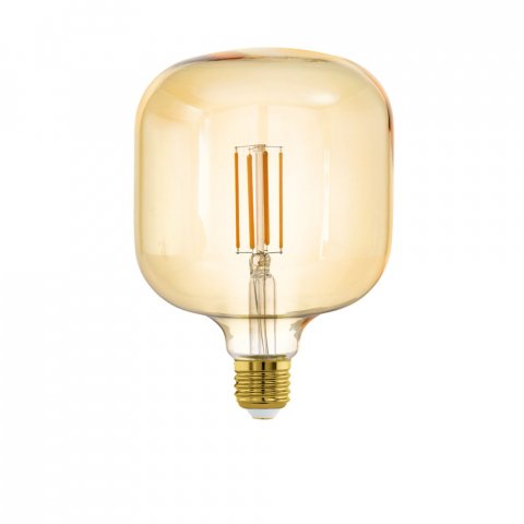 Лампа светодиодная диммируемая филаментная Eglo E27 4W 2200K янтарная 12594