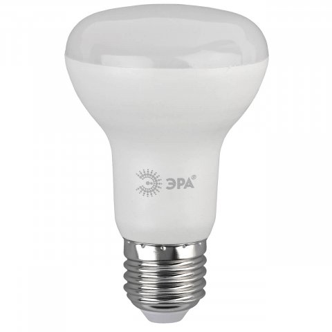 Лампа светодиодная ЭРА E27 8W 6000K матовая LED R63-8W-860-E27 Б0048024