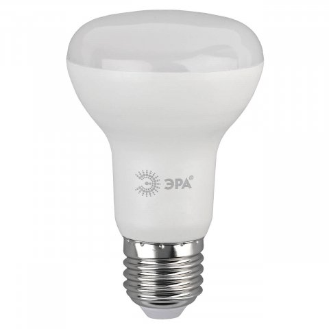 Лампа светодиодная ЭРА E27 8W 6500K матовая LED R63-8W-865-E27 R Б0045336
