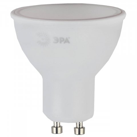 Лампа светодиодная ЭРА GU10 7W 2700K матовая LED MR16-7W-827-GU10 R Б0050198