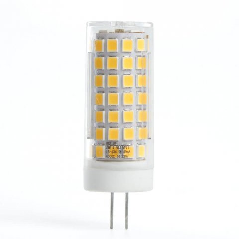 Лампа светодиодная Feron G9 9W 6400K прозрачная LB-434 38148