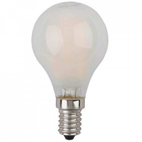 Лампа светодиодная филаментная ЭРА E14 9W 4000K матовая F-LED P45-9w-840-E14 frost Б0047027