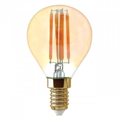 Лампа светодиодная филаментная Thomson E14 9W 2400K шар прозрачная TH-B2123