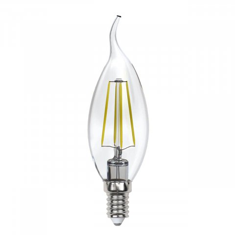 Лампа светодиодная филаментная Uniel E14 13W 3000K прозрачная LED-CW35-13W/3000K/E14/CL PLS02WH UL-00005903