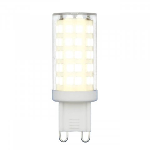 Лампа светодиодная Uniel G9 9W 4000K прозрачная LED-JCD-9W/4000K/G9/CL GLZ09TR UL-00006489