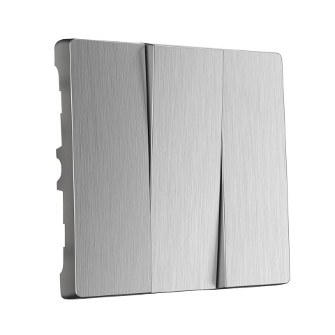 Набор клавиш Werkel для выключателя трехклавишного cеребряный рифленый W1139009 4690389159640