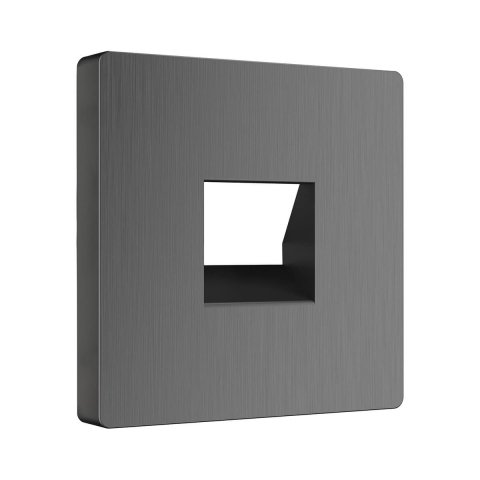 Накладка для телефонной розетки RJ11 Werkel Графит рифленый WL04-RJ-11-CP 4690389145926