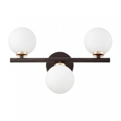 Настенный светильник Lumina Deco Marsiada LDW 6033-3 BK+F.GD