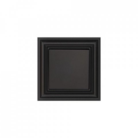 Переключатель одноклавишный Liregus черный матовый 29-208