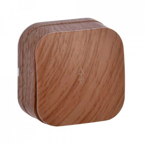 Переключатель одноклавишный проходной IEK Glory дуб EVH12-K24-10