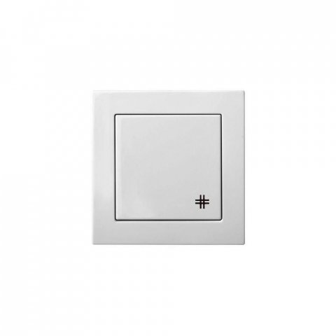 Переключатель перекрестный Liregus Epsilon белый 28-009