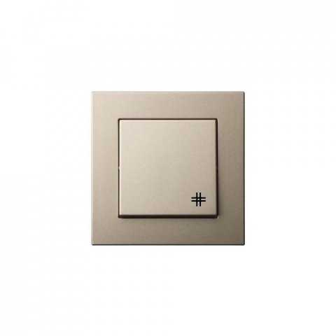 Переключатель перекрестный Liregus Epsilon шампань 28-305