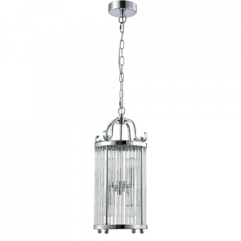 Подвесная люстра Crystal Lux Tadeo SP4 D200 Chrome/Transparente