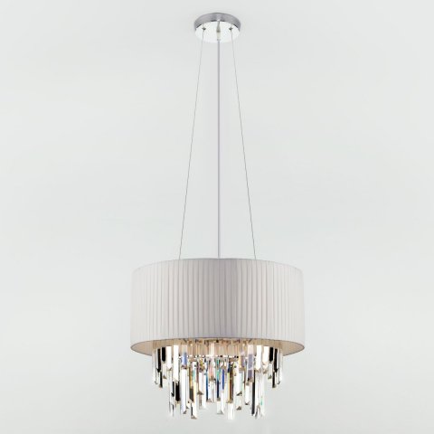 Подвесная люстра Eurosvet Amantea 10122/6 хром/прозрачный хрусталь Strotskis Smart