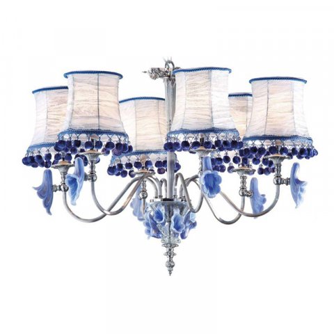 Подвесная люстра IL Paralume Marina Amarillis 1843/CH6/KR/BLU
